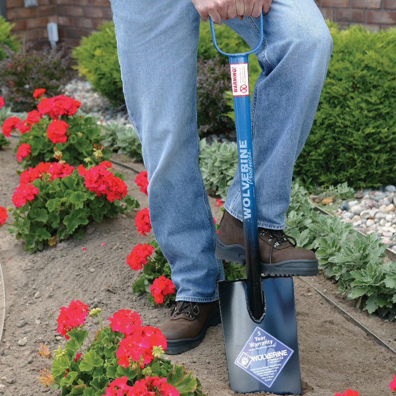 All Steel Shovel for Professional Landscapers, Wolverine Tools D-Handle, Available at Flying Creek Trees in Regina